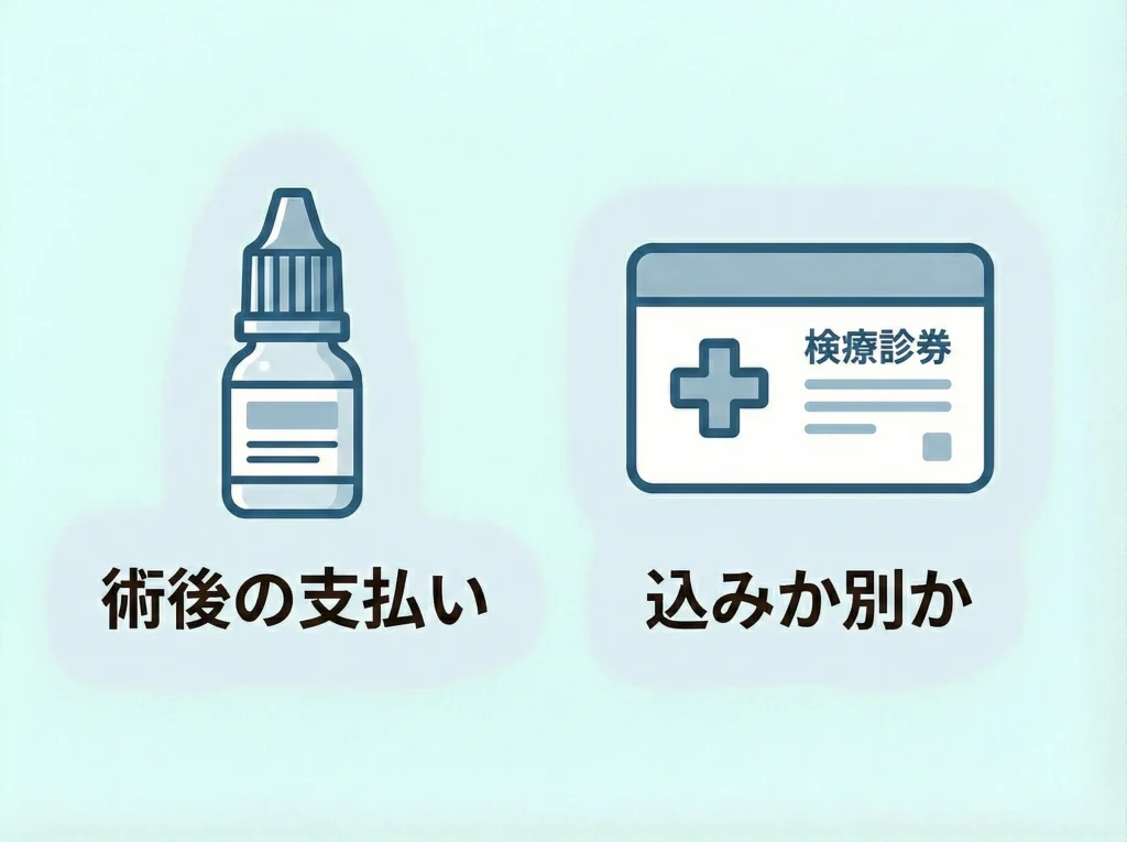 術後薬代と検診代