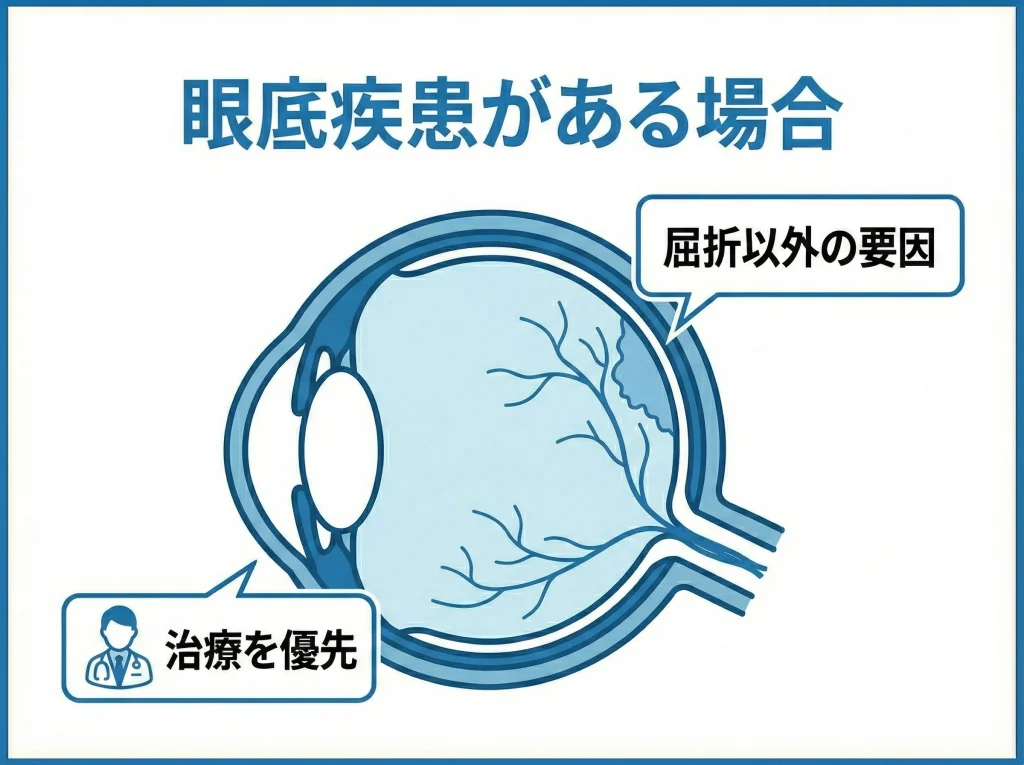 眼底疾患がある場合