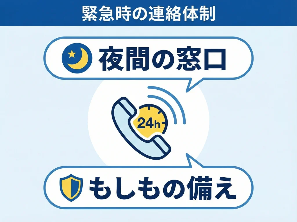 緊急時の連絡体制