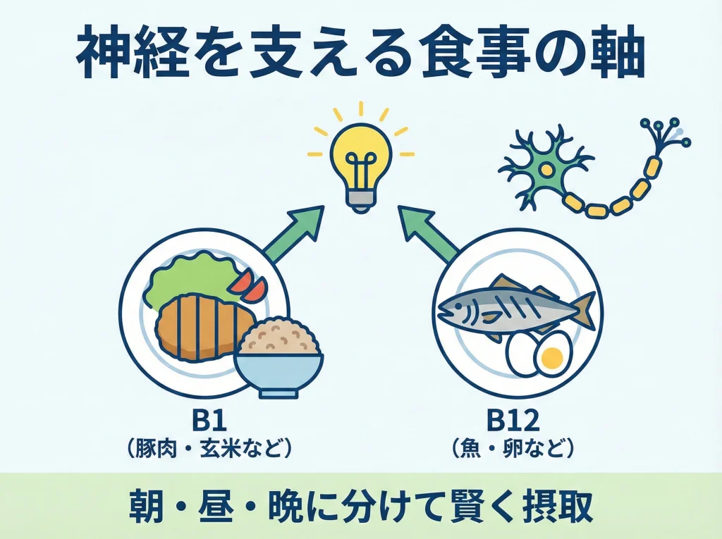 ビタミンB1・B12補給