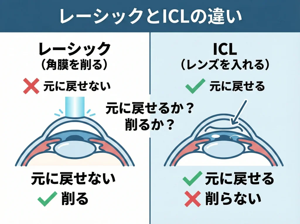 レーシックとICLの違い