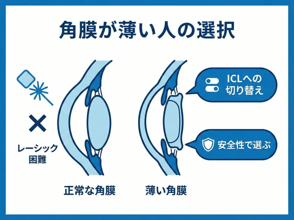 角膜が薄い人の選択