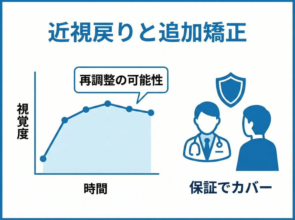 近視戻りと追加矯正