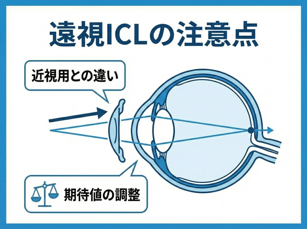 遠視ICLの注意点