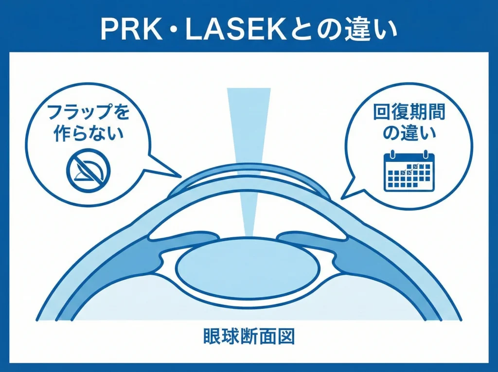 PRK・LASEKとの違い