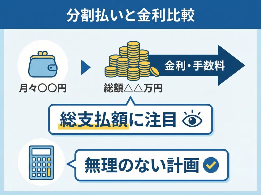 分割払いと金利比較