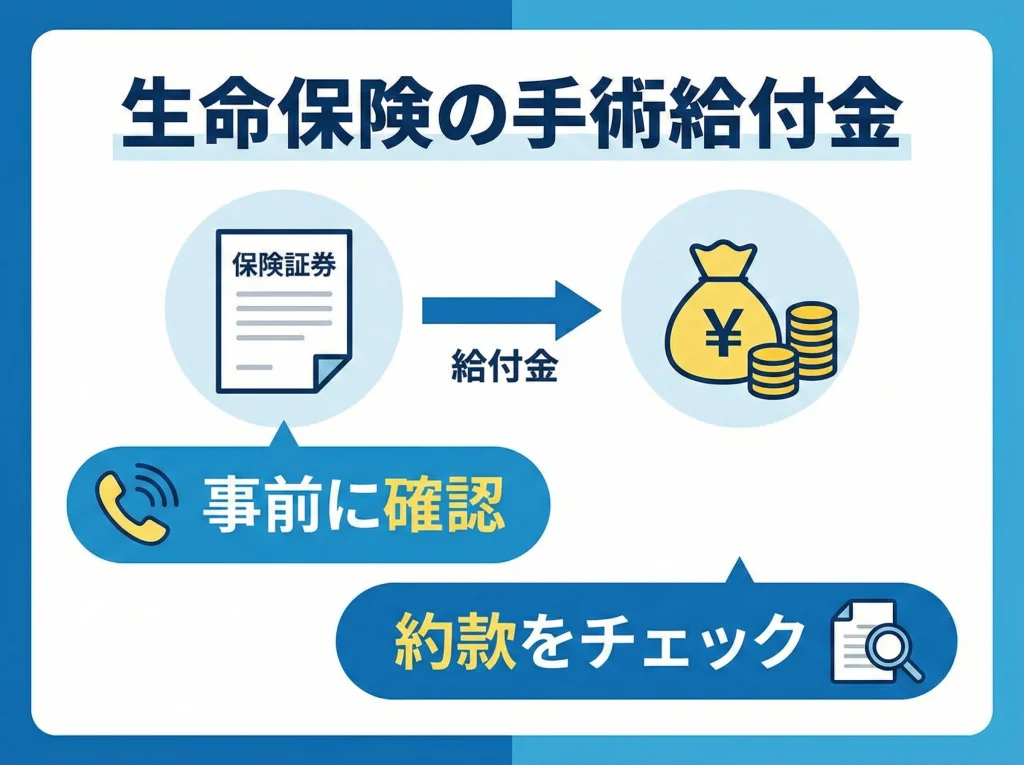 生命保険の手術給付金