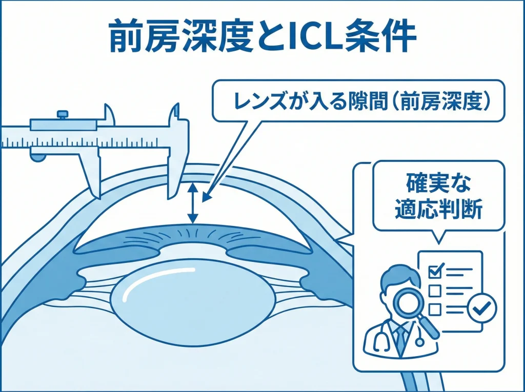 前房深度とICL条件