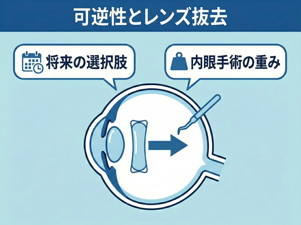 可逆性とレンズ抜去