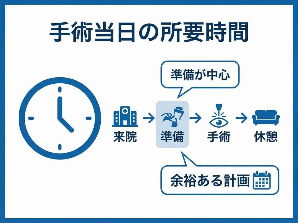 手術当日の所要時間