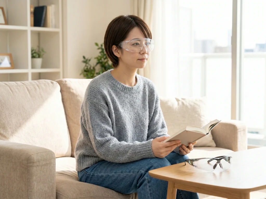 ICL術後保護メガネはいつまで続ける