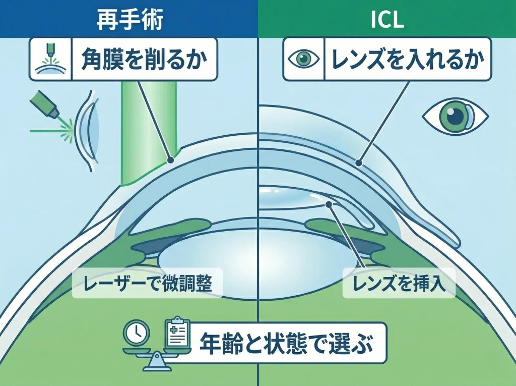 再手術とICLの選択