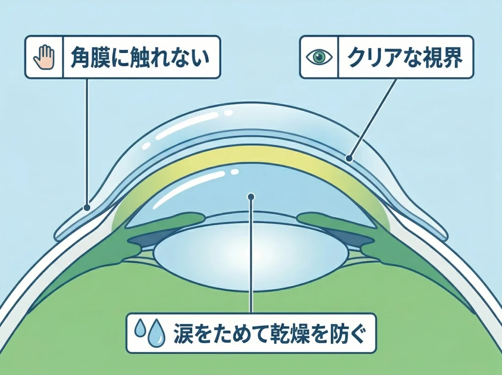 スクレラルレンズの利点