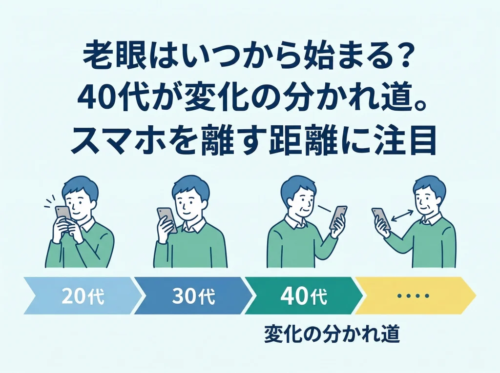 老眼はいつから始まる？