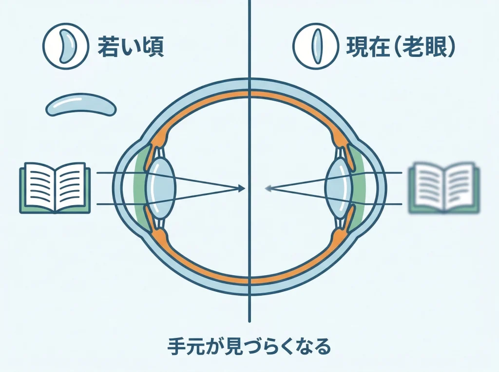 老眼で見え方はどう変わる