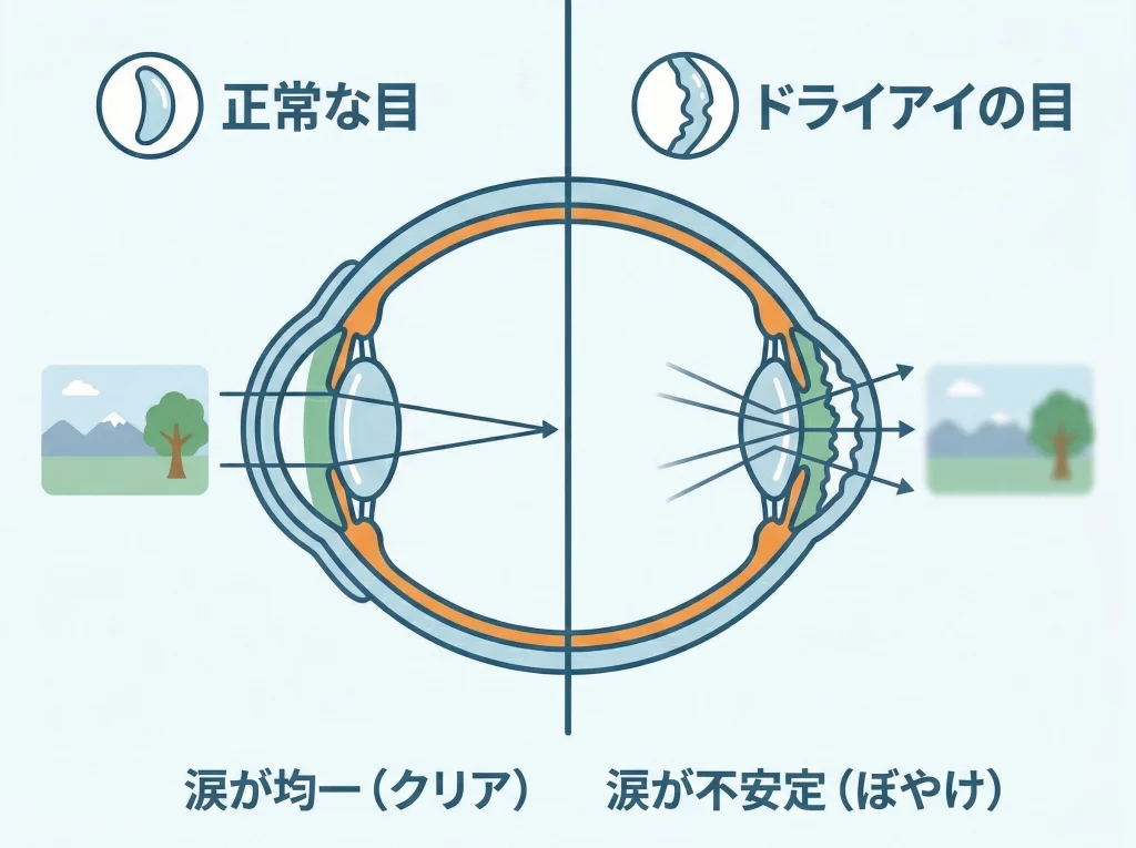 ドライアイと見えにくさ