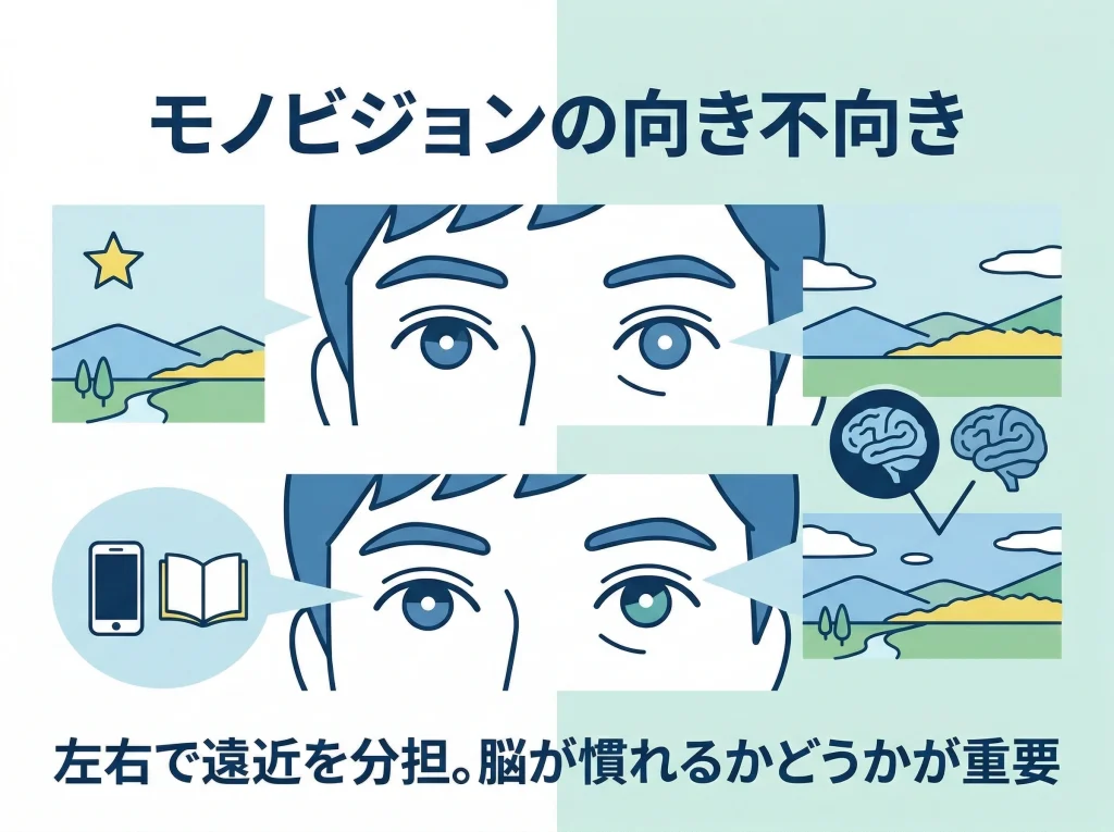 モノビジョンの向き不向き