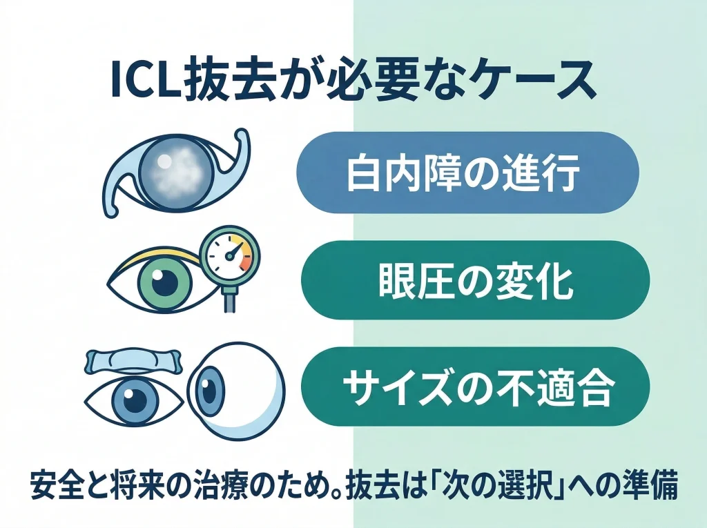 ICL抜去が必要なケース