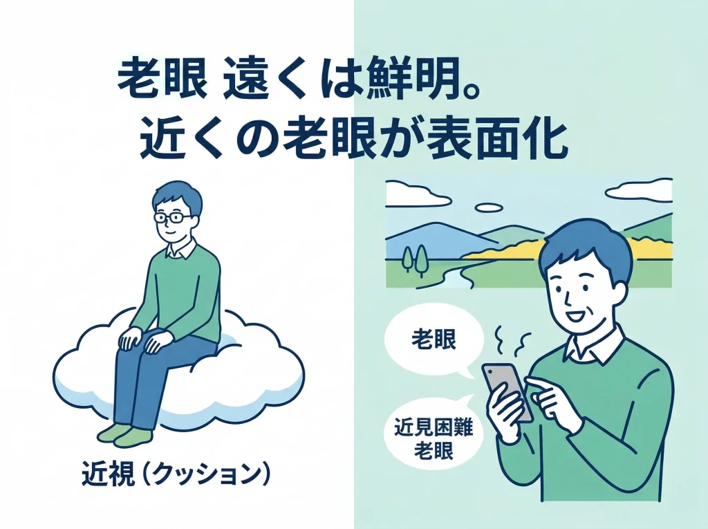 ICL後に老眼が目立つ原因