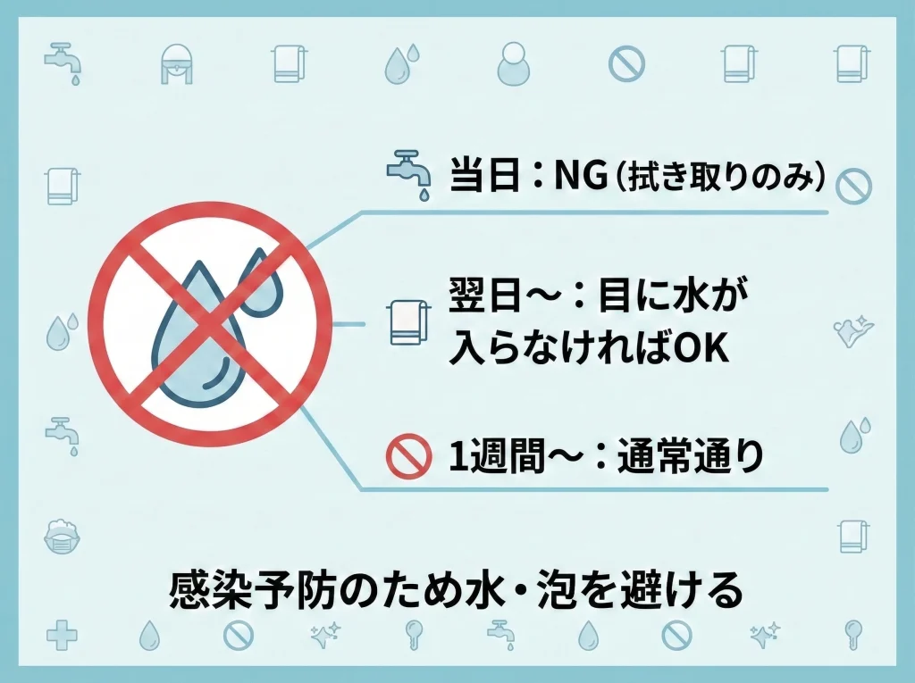 洗顔・洗髪・入浴の再開