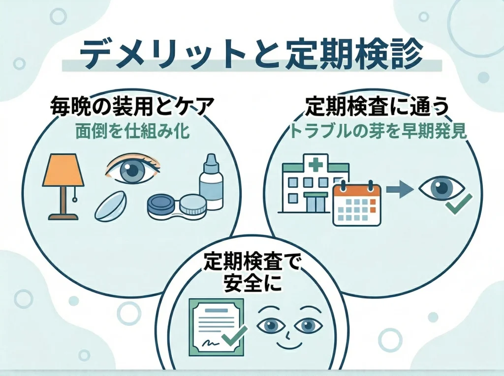 デメリットと定期検診