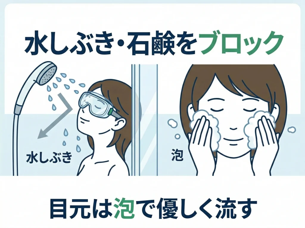 入浴・洗顔・シャワー注意