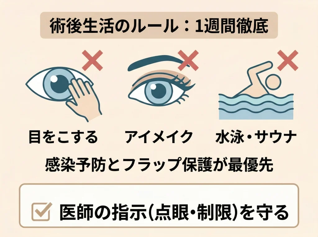 術後の過ごし方と注意