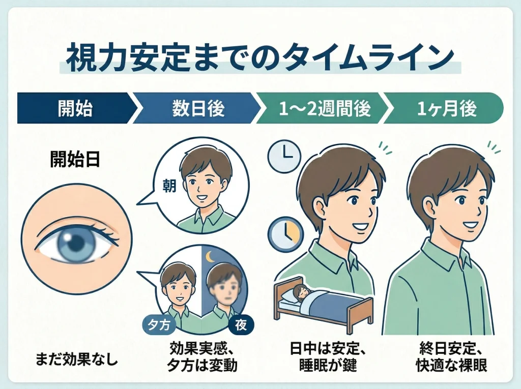 視力安定までの期間
