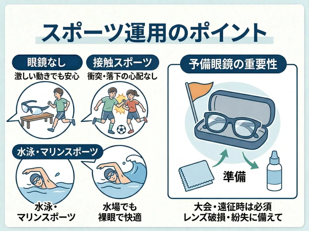 スポーツでの注意点