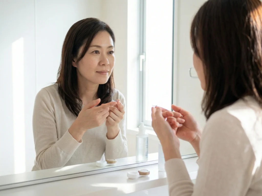 レーシック10年後の視力低下とコンタクト対処