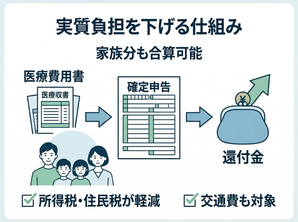 医療費控除で還付を狙う
