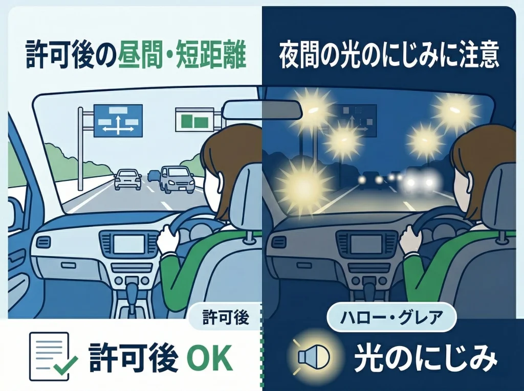 運転とハロー・グレア