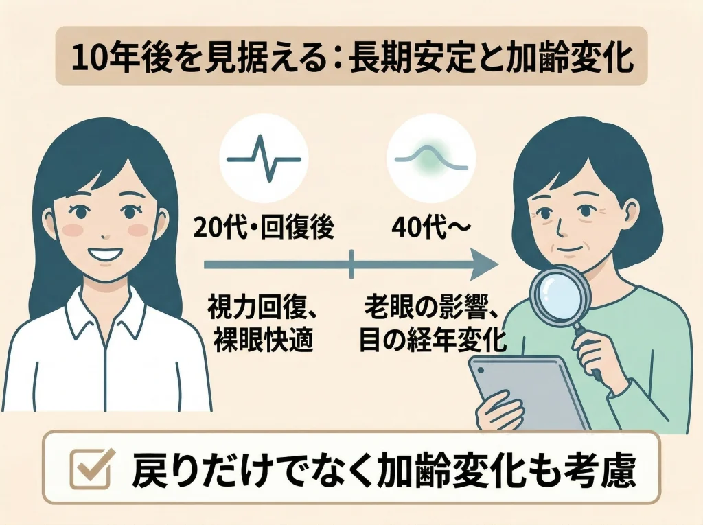 10年後の視力変化