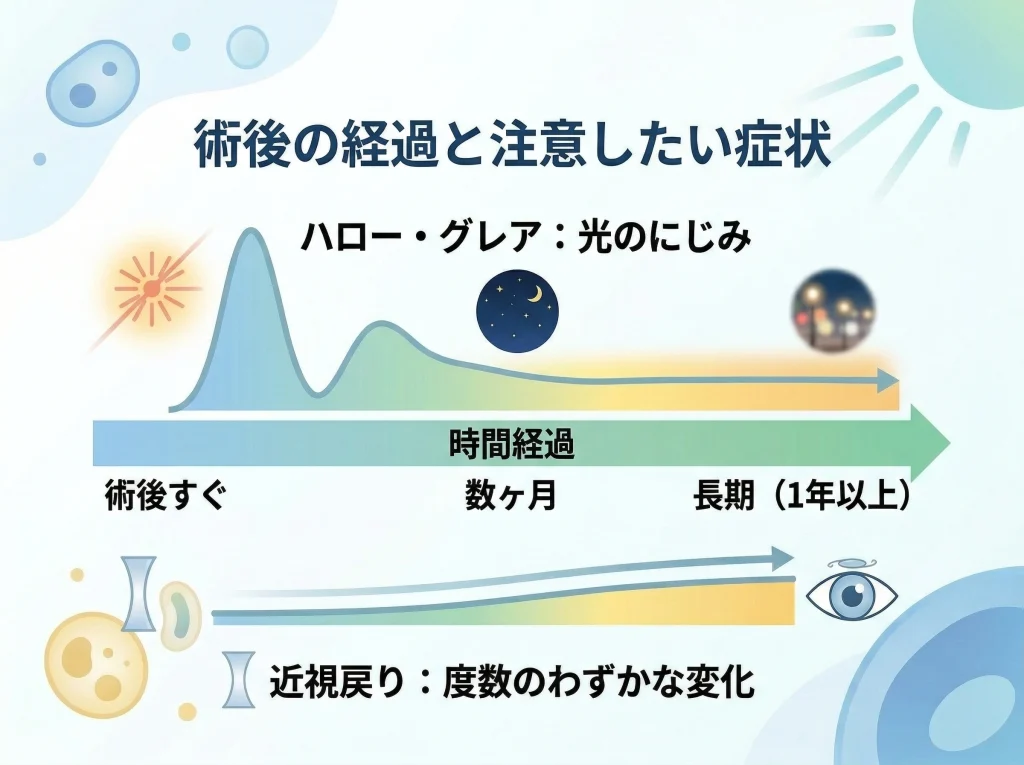 近視戻りとハローのリスク