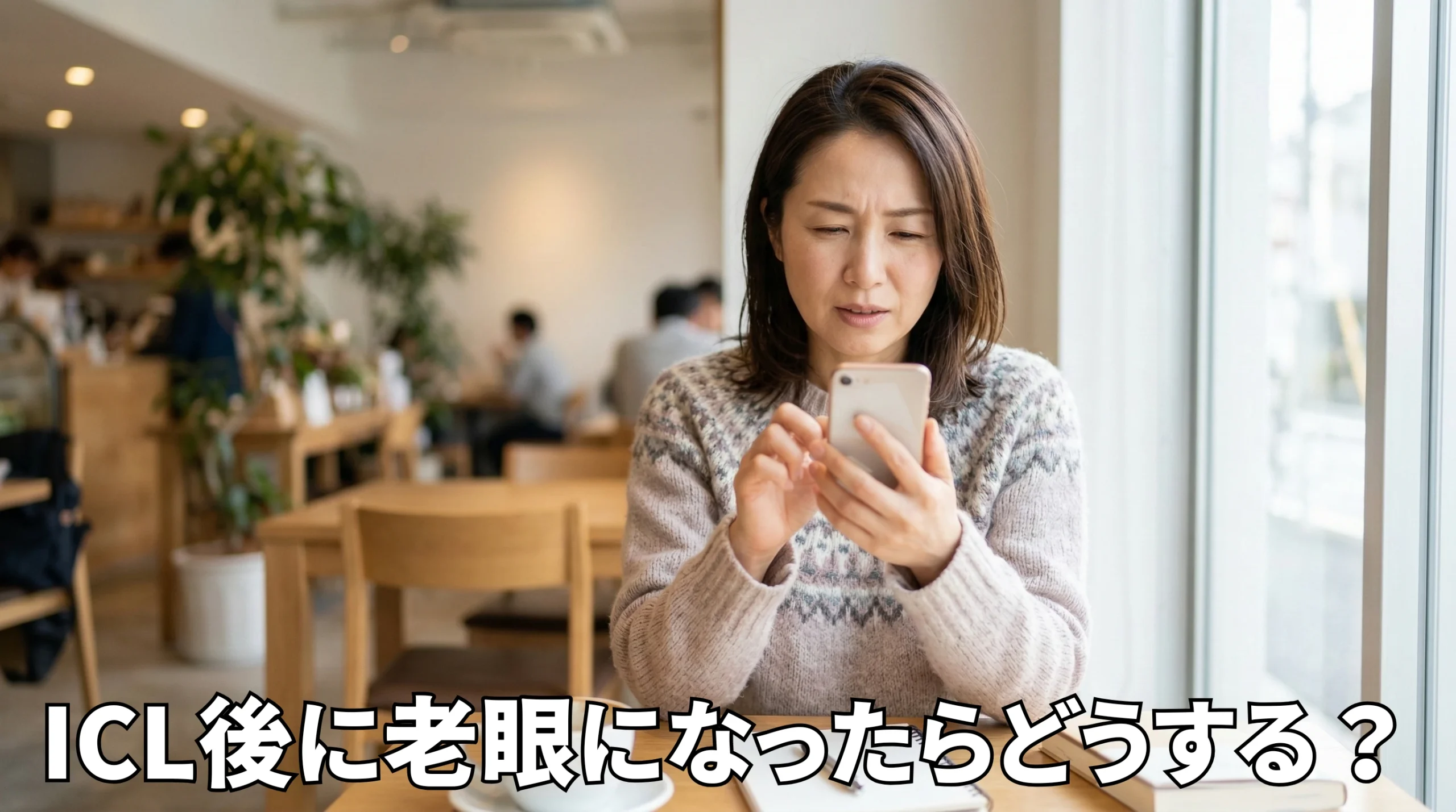 ICL後に老眼になったらどうする？失敗ではない理由と現実的な対策5選