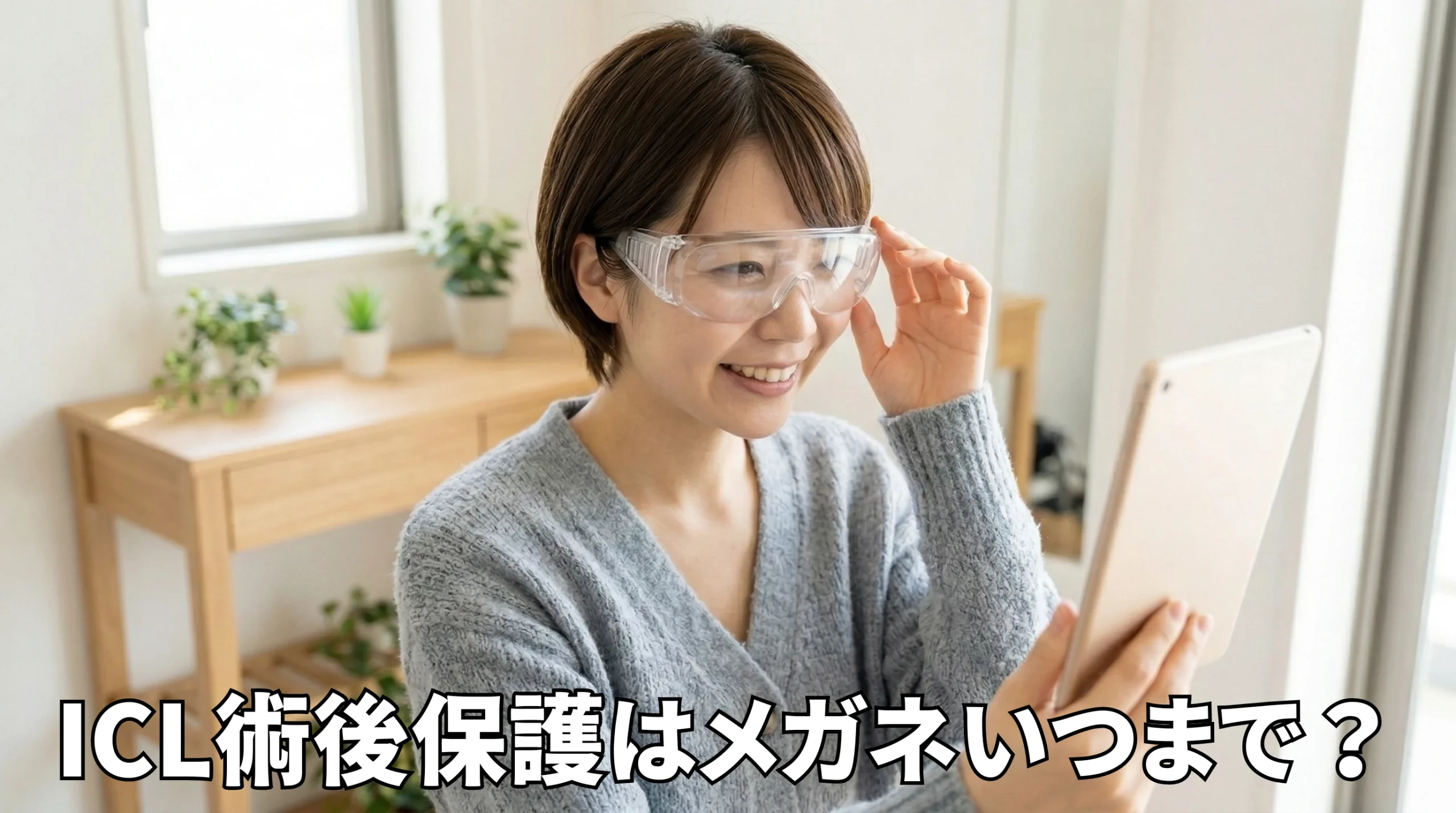 ICL術後保護メガネはいつまで？失敗しないための着用期間と注意点