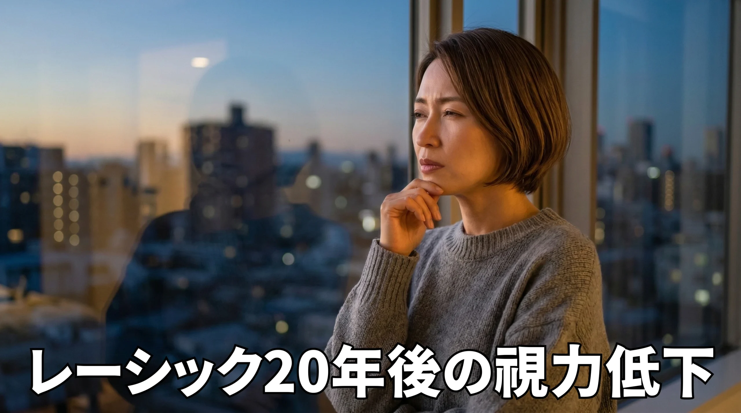 レーシック20年後の視力低下はなぜ起こる？原因別の対策を徹底解説